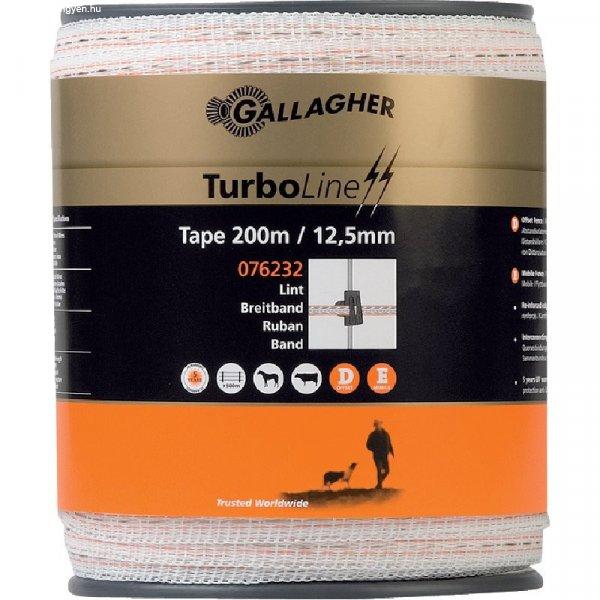 Gallagher villanypásztor szalag Turbo 12,5 mm 200 méter 076232