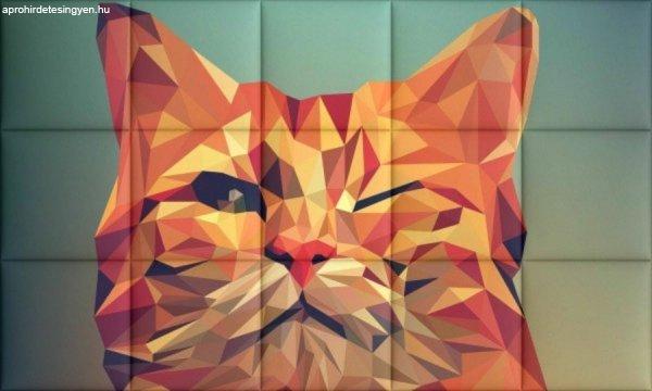Kacsintós macska KERMA-106 nyomtatott műbőr falikép
