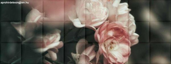 Virágok-3 fotó természet nyomtatott műbőr falvédő (200x75 cm)