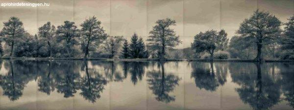 Panoráma táj természet fotó nyomtatott műbőr falvédő (200x75 cm)