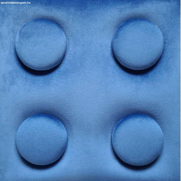 O!Bubble KID ég kék színű falpanel 12,5×12,5 cm lego mintázatú 2226