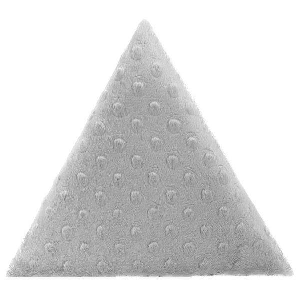 KERMA Triangle-1 falpanel minky textil gyermek falburkolat, több színben - 
Világos szürke minkyg3