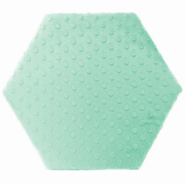 KERMA Hexagon falpanel minky textil gyermek falburkolat, több színben - Menta
minkyg5
