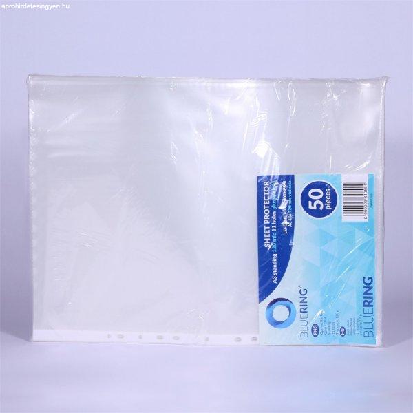 Genotherm lefűzhető, A3, 120 micron fekvő, víztiszta Bluering® 25
db/csomag,