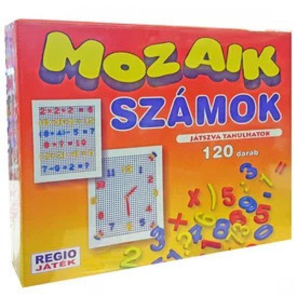 Mozaik számok 120 darabos készlet