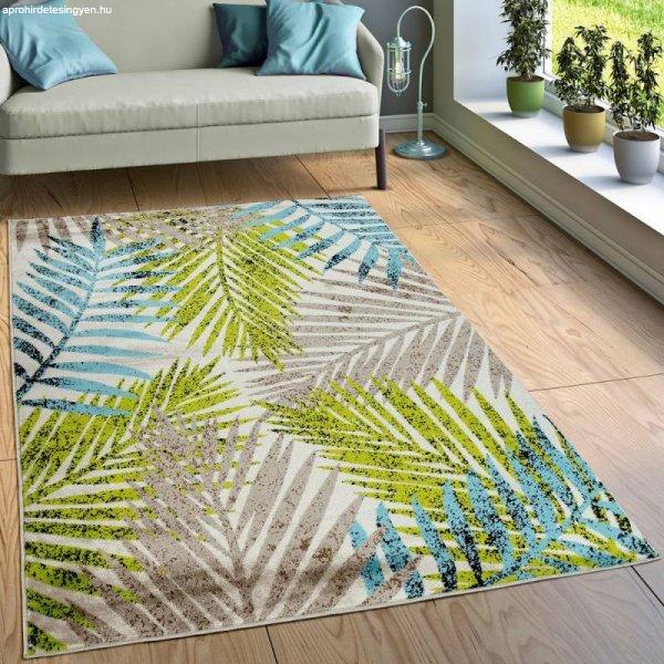Modern dzsungel mintás designer szőnyeg - barna 80x150 cm