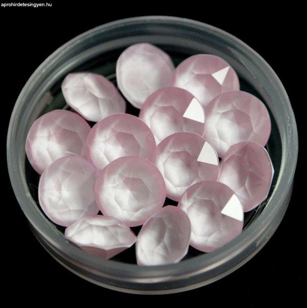 AURORA kristály chaton - 8mm - Powder Rose