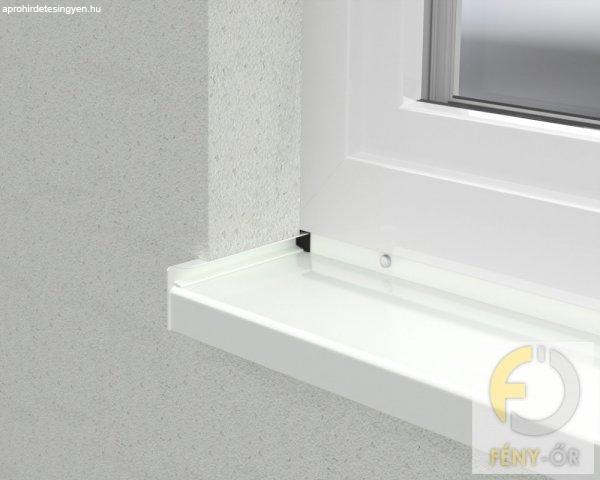 ÚJ Extrudált alumínium ablakpárkány, 180 mm-es, fehér