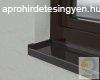 J Extrudlt alumnium ablakprkny, 360 mm-es, sttbarna