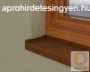 J Extrudlt alumnium ablakprkny, 110 mm-es, stt bronz