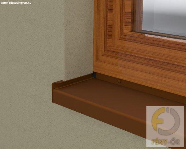 ÚJ Extrudált alumínium ablakpárkány, 180 mm-es, sötét bronz