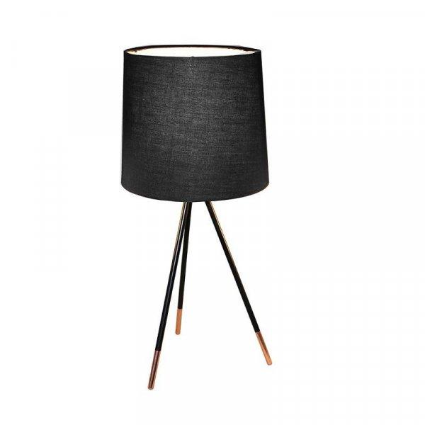 Elegáns asztali lámpa, fekete - CHARBON - Butopêa