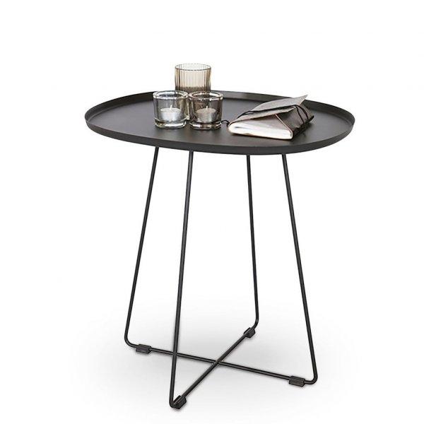 Modern dohányzóasztal, fekete - PRATICO - Butopêa