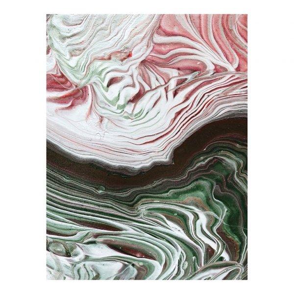 Poszter, absztrakt, keret nélkül, 30x40 cm, zöld-rózsaszín - FUSION -
Butopêa