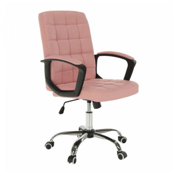 Steppelt textilbőr irodai szék, púderrózsaszín - LACELLE - Butopêa