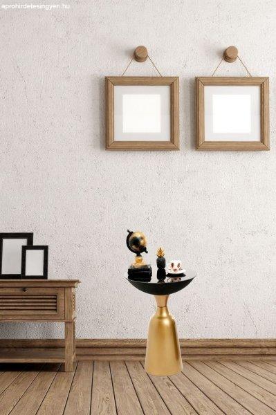 Üveg lerakóasztal, arany fekete - ADEL - Butopêa