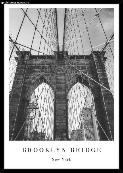 Falikép 50x70 cm, Brooklyn bridge, fekete-fehér - NEW WORK - Butopêa