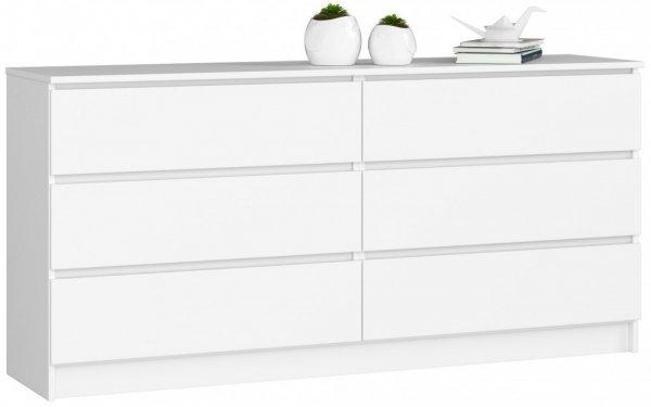 Komód - Akord Furniture K160-6 - fehér