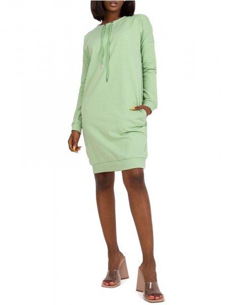 Világos zöld pulóver ruha