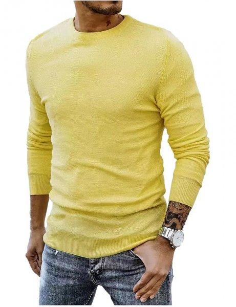 sárga férfi pulóver
