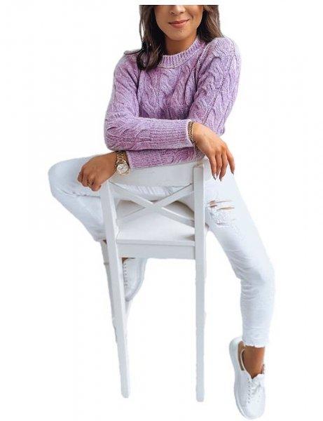 Selavi lila női pulóver crop top
