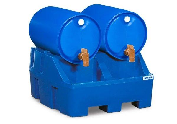 Lefejtő állomás PolySafe RS, polietilén (PE), kék, 2 db 200 l-es hordóhoz