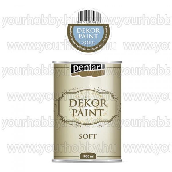 Pentart Dekor Paint Soft lágy dekorfesték 1000 ml - lenkék
