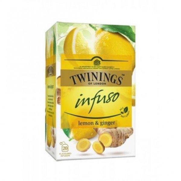 Twinings citrom és gyömbér herbatea 40 g