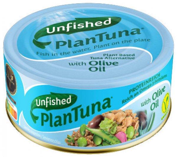Unifished Plantuna vegán tonhal stílusú készítmény oliva olajban 150 g
