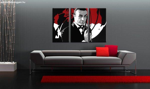 Kézzel festett vászonképek POP Art James Bond  bond2  (POP ART)