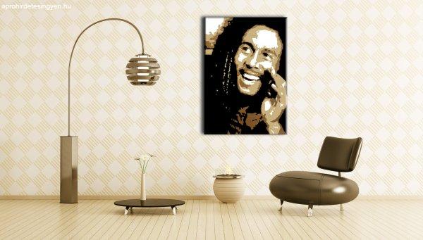 Kézzel festett vászonképek POP Art Bob Marley  bm  (POP ART)