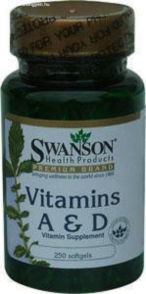 Swanson A- És D- Vitamin Kapszula 250 db