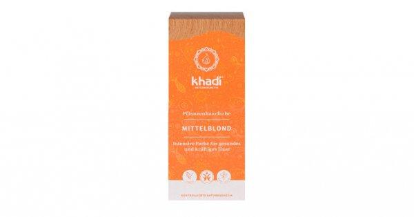Khadi bio hajfesték por középszőke 100% 100 g