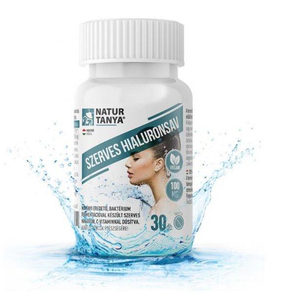 Natur Tanya® Szerves hialuronsav C-vitaminnal dúsítva – Fermentált, magas
biohasznosulású, 100mg/tabl. hatóanyag tartalommal