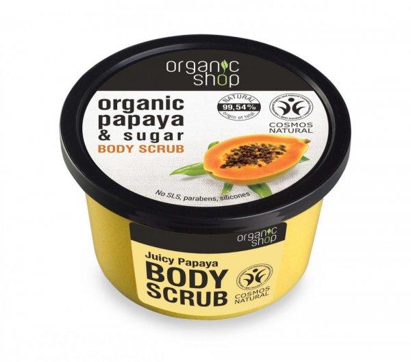 Organic Shop bio papaya juice bőrradír papayával és cuk 250 ml
