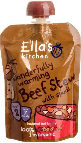 Ellas Kitchen bio marhapörkölt krumplival bébiétel 130 g