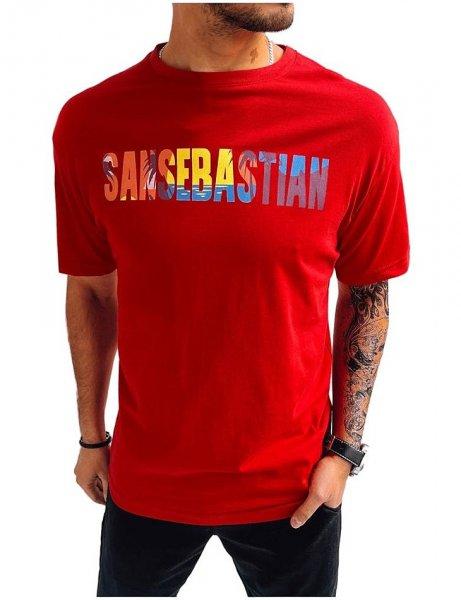 piros san sebastian férfi póló