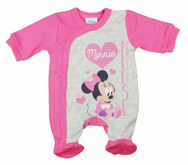 Hosszú ujjú elöl patentos rugdalózó Minnie egér mintával (62) - Világos
pink