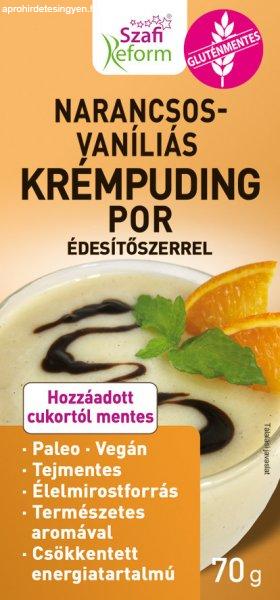 Szafi Reform narancsos vaníliás krémpuding por édesítőszer 70 g