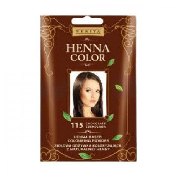 Henna Color hajszinezőpor nr 115 csokoládé barna 25 g