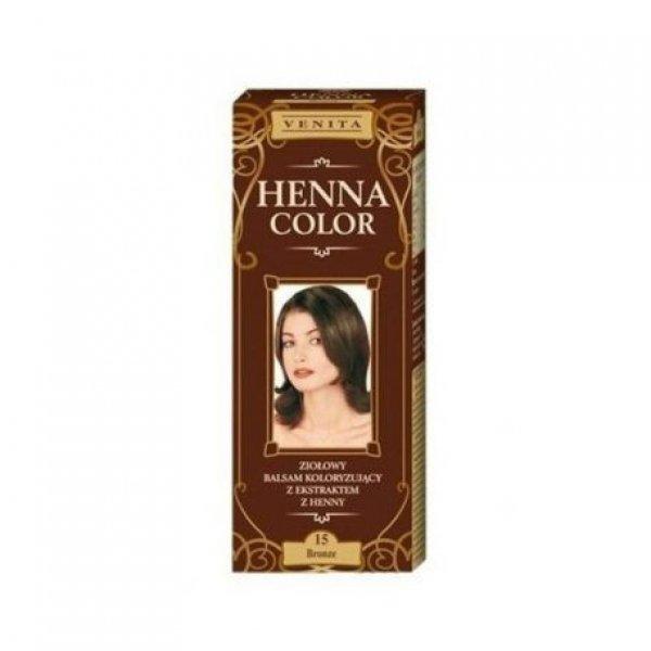 Henna Color szinező hajbalzsam nr 15 bronzbarna 75 ml