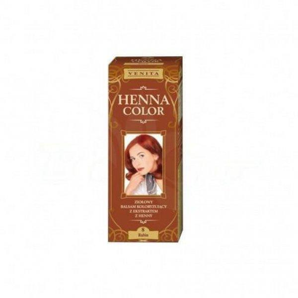 Henna Color szinező hajbalzsam nr 8 rubin 75 ml
