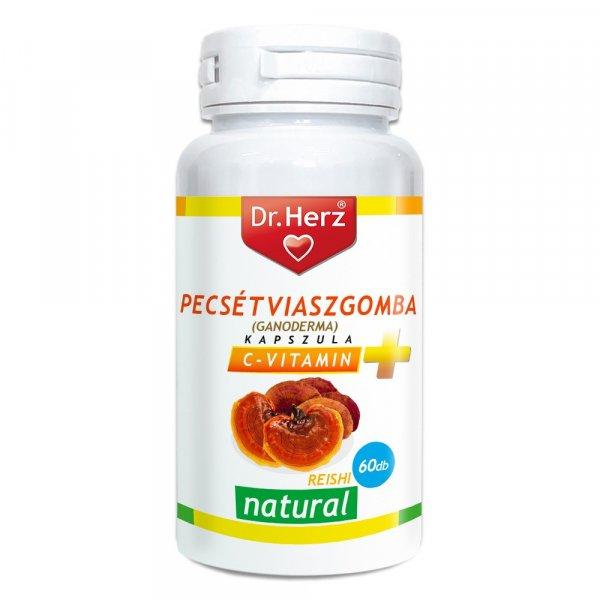 Dr. Herz Reishi (Pecsétviaszgomba) + C vitamin 60 db kapszula