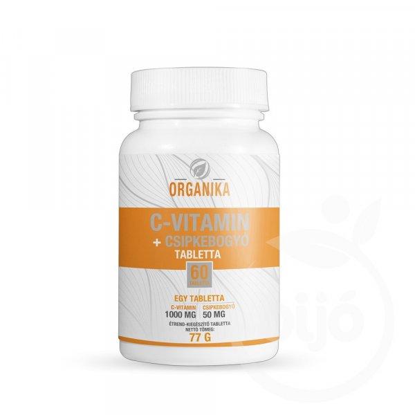 Organika c-vitamin+csipkebogyó tabletta 60 db