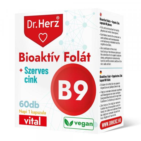 DR Herz Bioaktív Folát + Szerves Cink 60 db kapszula