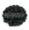 Superduo cseh prselt ktlyuk gyngy - 2.5x5mm - matte jet