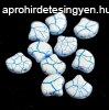 Ginko - cseh prselt ktlyuk gyngy - Ionic White Blue - 7.