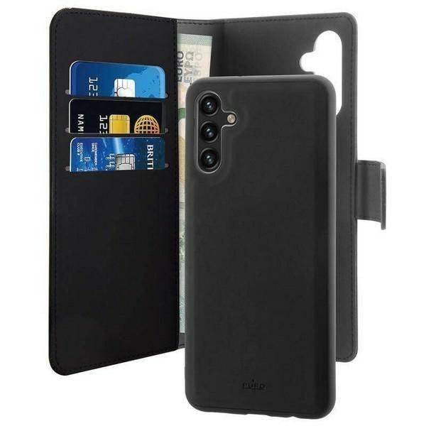 Puro Wallet Detachable Samsung A13 5G A136 2 az 1-ben fekete könyvtok + hátlap