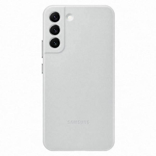 Tok Samsung EF-VS906LJ S22+ S906 világosszürke bőr tok