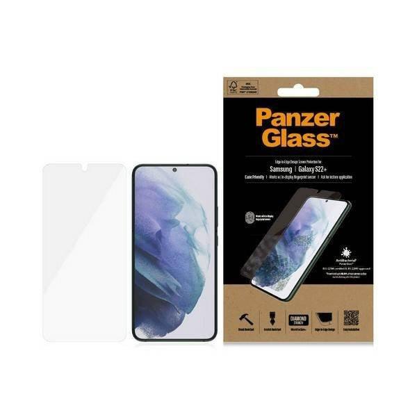 PanzerGlass E2E Microfracture Samsung S22+ G906 tokbarát antibakteriális
fekete képernyővédő fólia